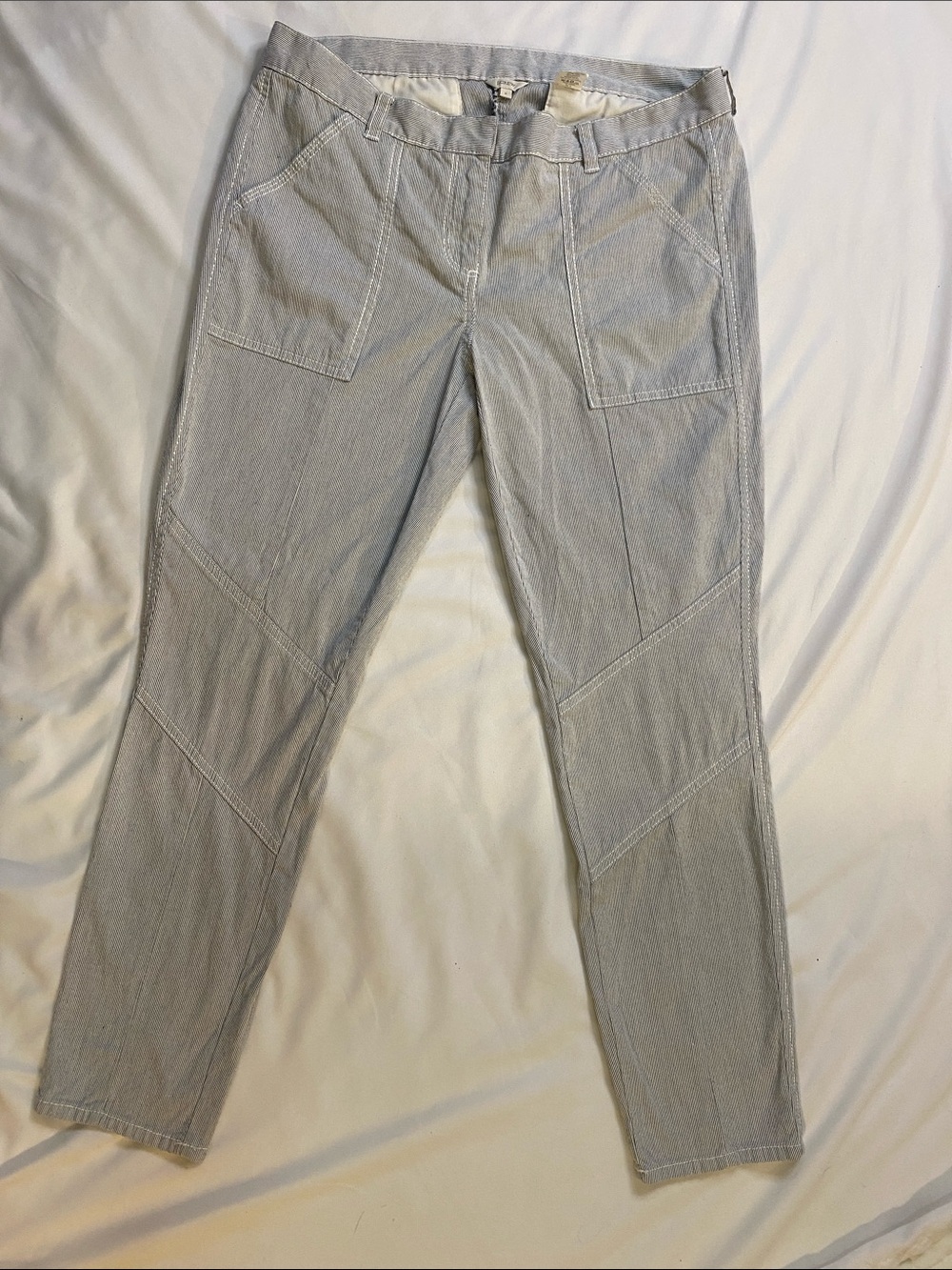 J. Crew woman’s Light Gray Patchwork Cargo Pants